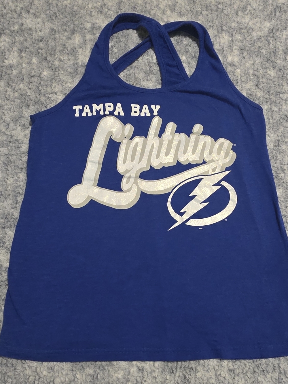G-III 4her by Carl Banks Tampa Bay Lightning NHL Women's Blue Tank Top M